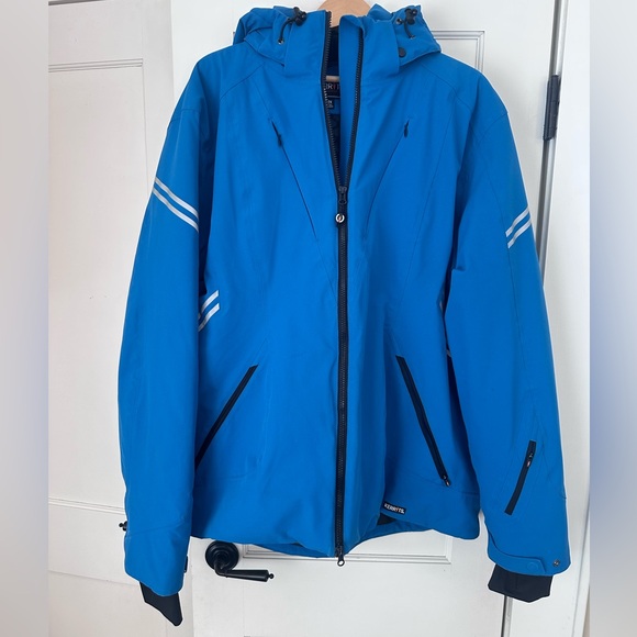 EUC KERRITS 2X PLUS SIZE WINTER RIDING PARKA INSULATED EQUESTRIAN JACKET BLUE